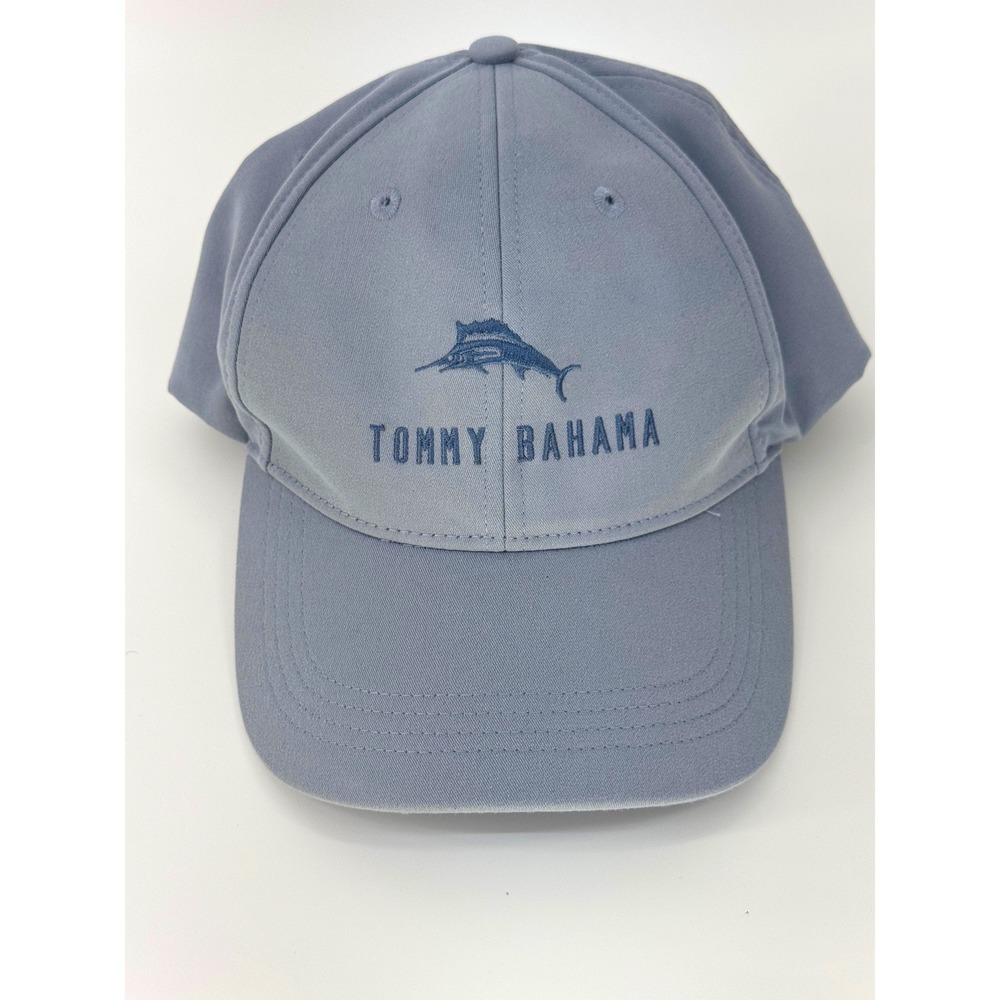 Tommy Bahama Baseball Cap Mens Blue Marlin Fish Logo Adjustable Coastal Hat